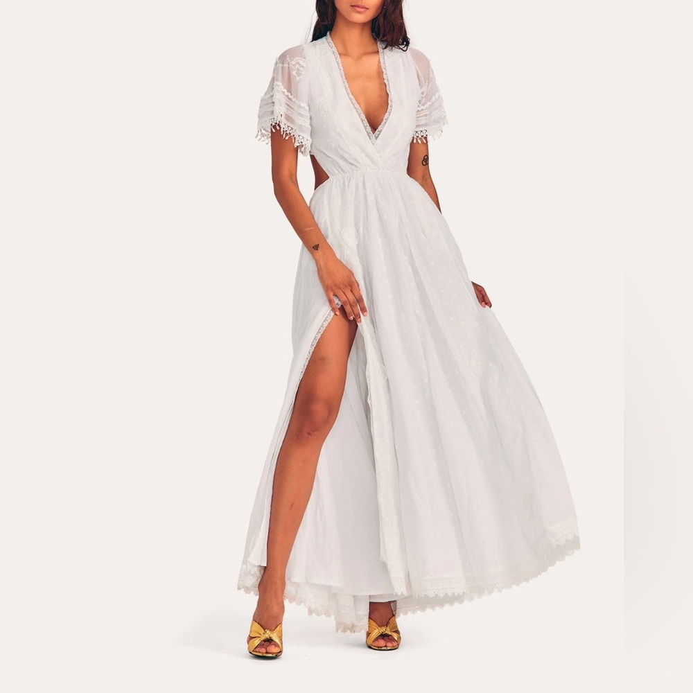 LoveShackFancy Vania Cut-Out Maxi Dress Small Size 4